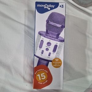 New In Box Move2Play Lavender Wireless Microphone with Speaker Kid Karaoke Toy